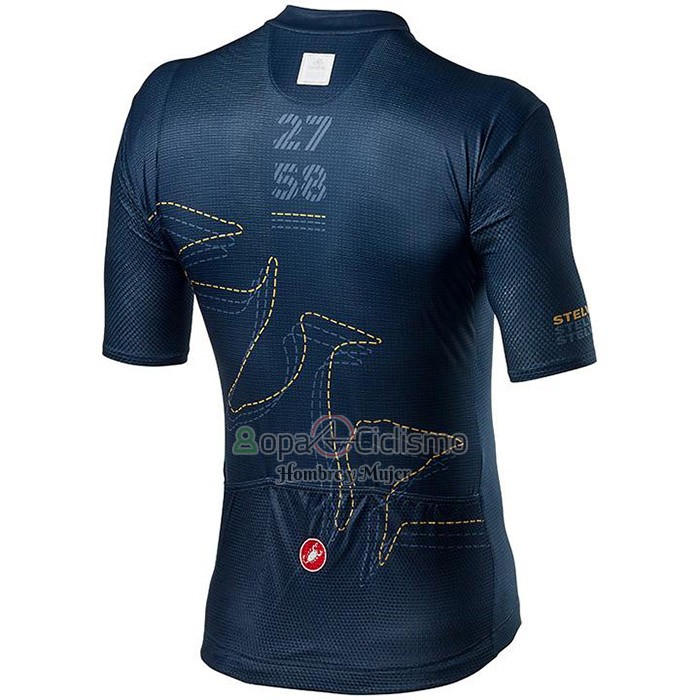 Giro d'Italia Ropa Ciclismo Culotte Corto 2020 Hombre Mangas Cortas APagado Azul